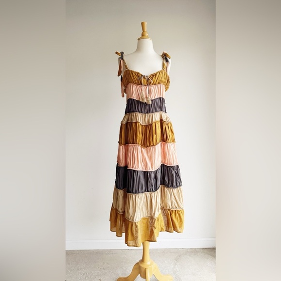 Anthropologie Dresses & Skirts - ANTHROPOLOGIE | Let Me Be Letizia Colorblock Midi Dress | 14
